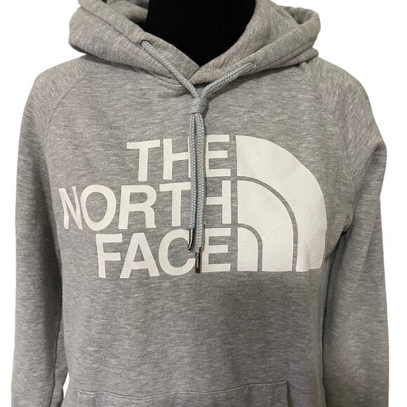 The North Face Womens Sweatshirt Pullover Hoodie Gray Grey Kangaroo Pocket XS - Picture 8 of 16